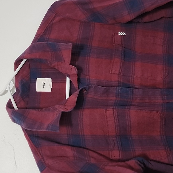 Vans womens plaid button down - Picture 2 of 4